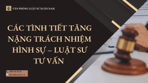 Các tình tiết tăng nặng trách nhiệm hình sự – Luật sư tư vấn